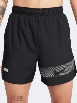 Nike Challenger Flash Men Running Short Black/Silver