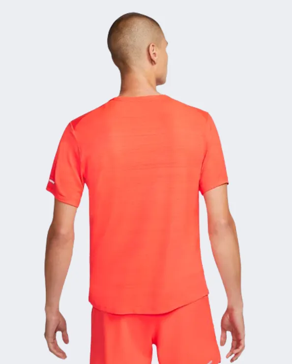 Nike Dri-Fit Miler Men Running T-Shirt Bright Crimson Cu5992-635