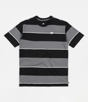 Nike SB YD Stripe T-Shirt - Black / Grey / White