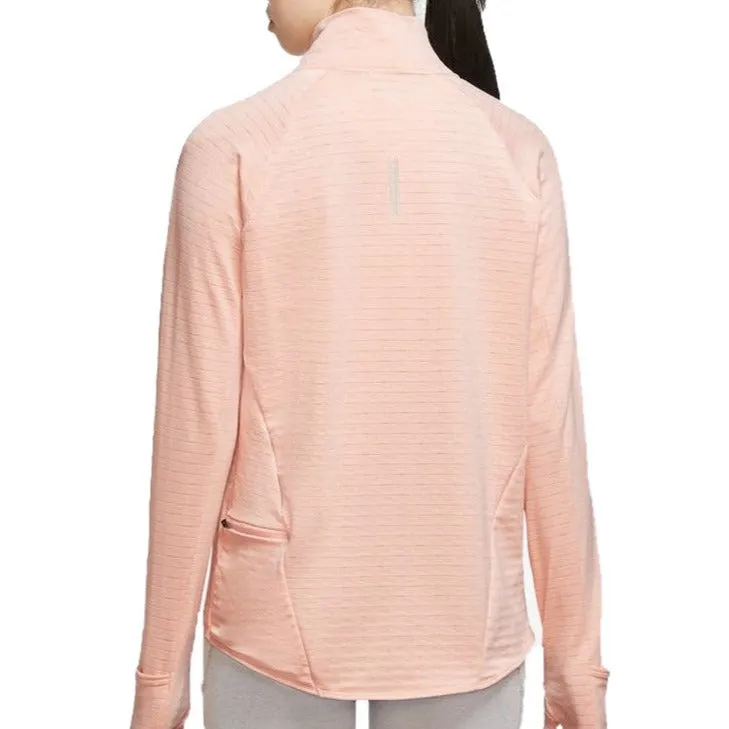 Nike Women's Therma Element Half Zip Top - Peach