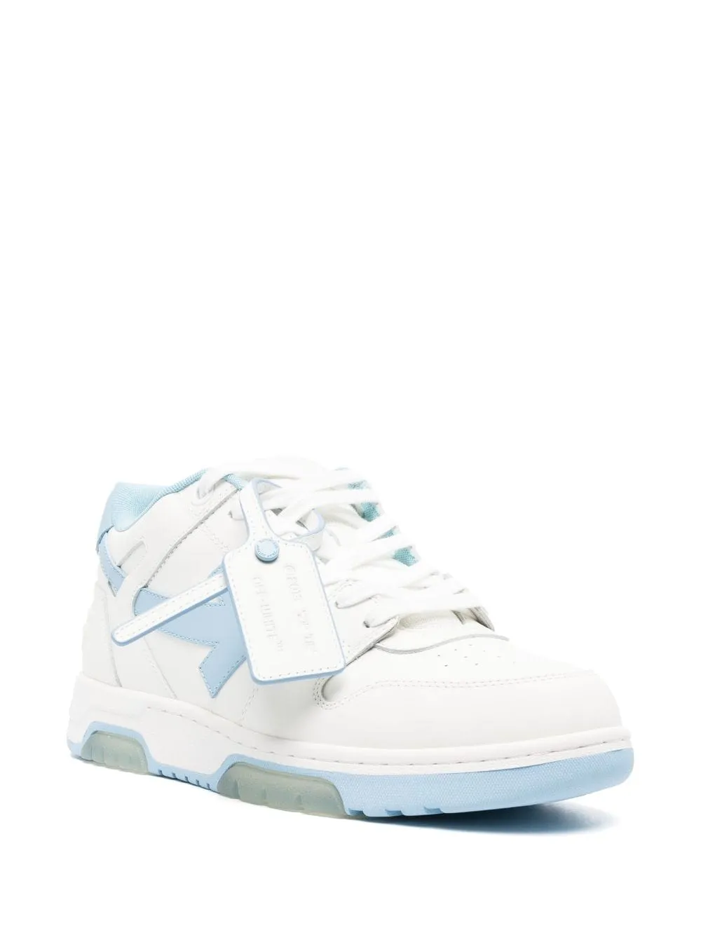 Off White Sneakers Clear Blue