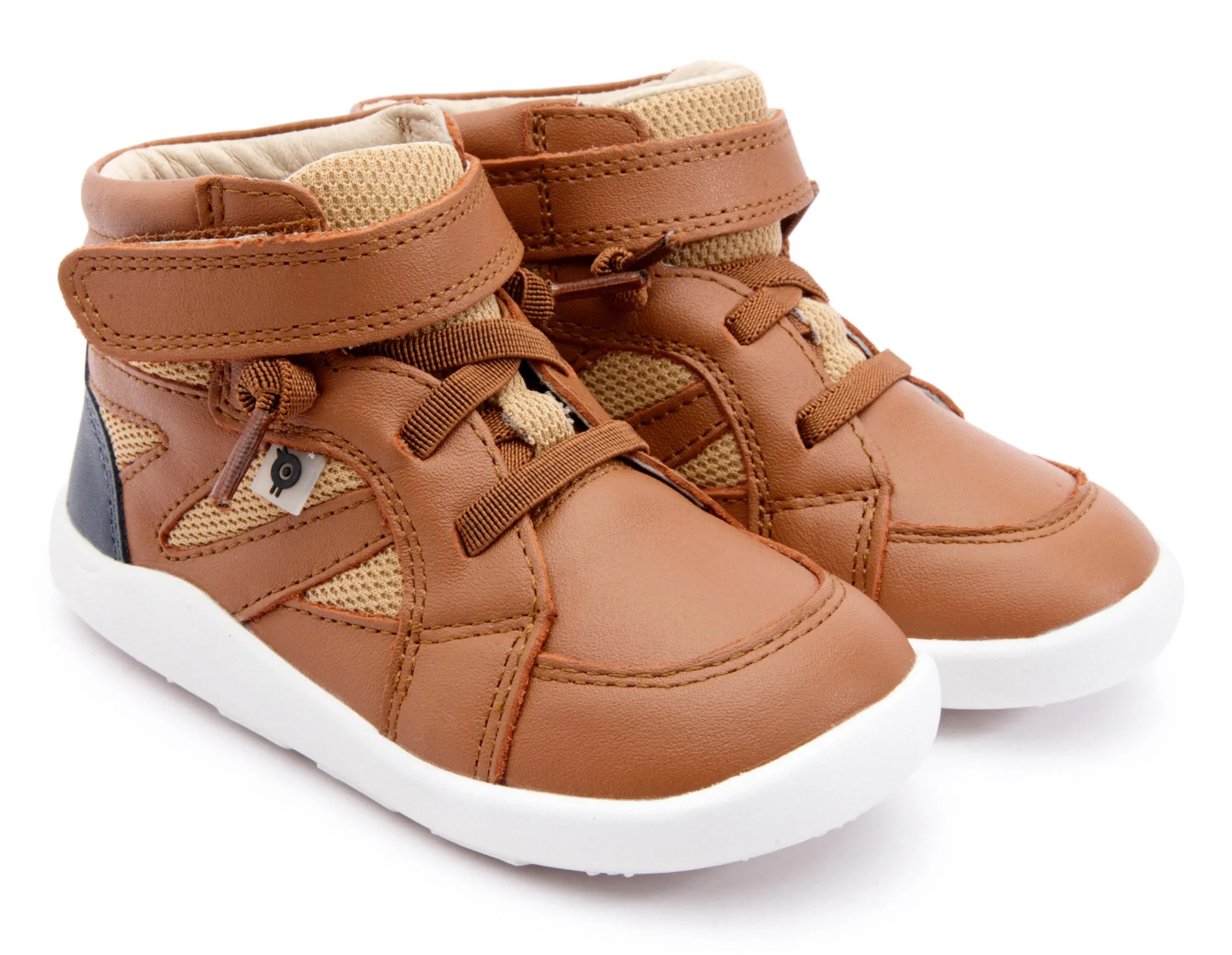 Old Soles Boy's & Girl's 8002 High Ground Sneakers - Tan/Navy