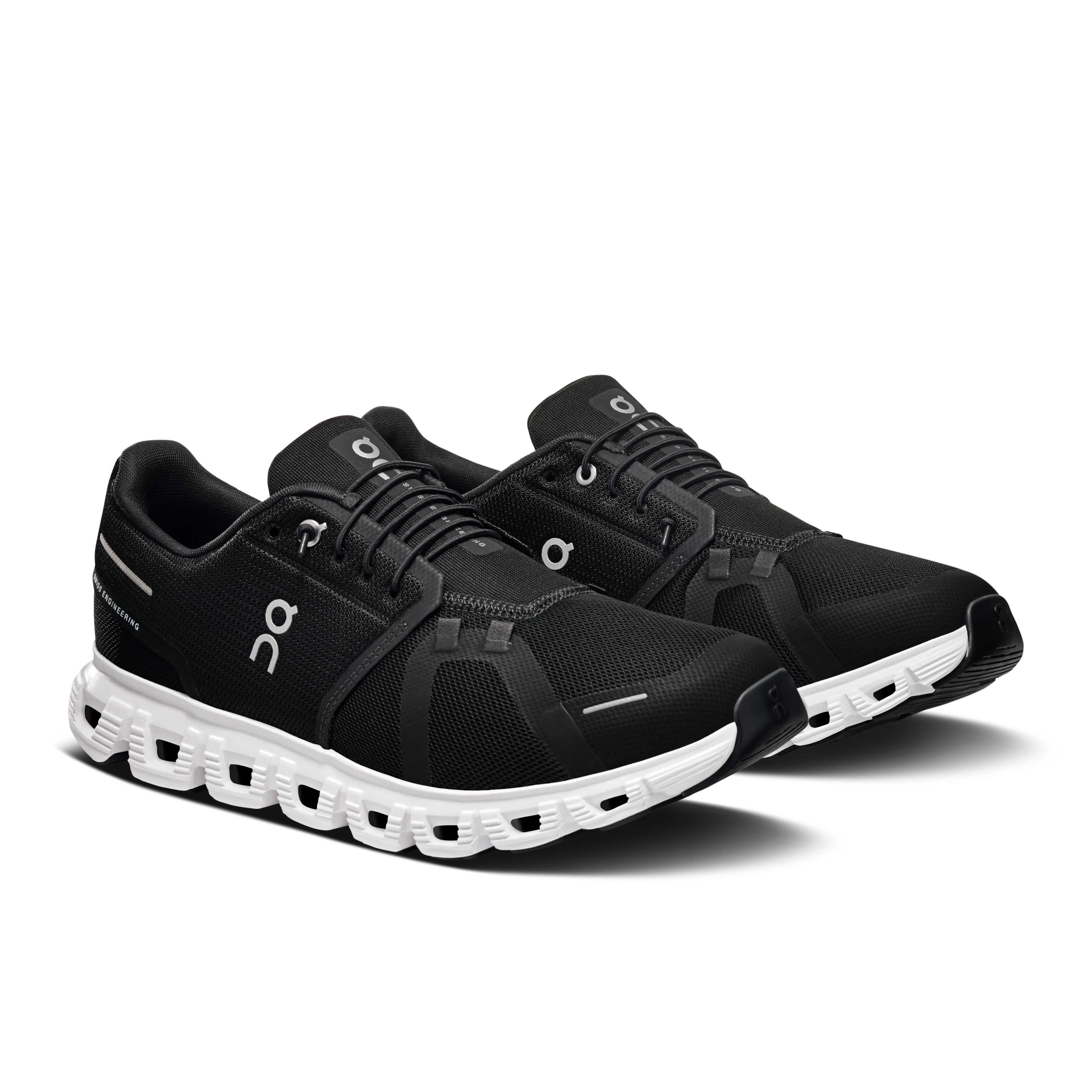 On Running Men's Cloud 6 Shoes - Black / White