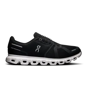 On Running Men's Cloud 6 Shoes - Black / White