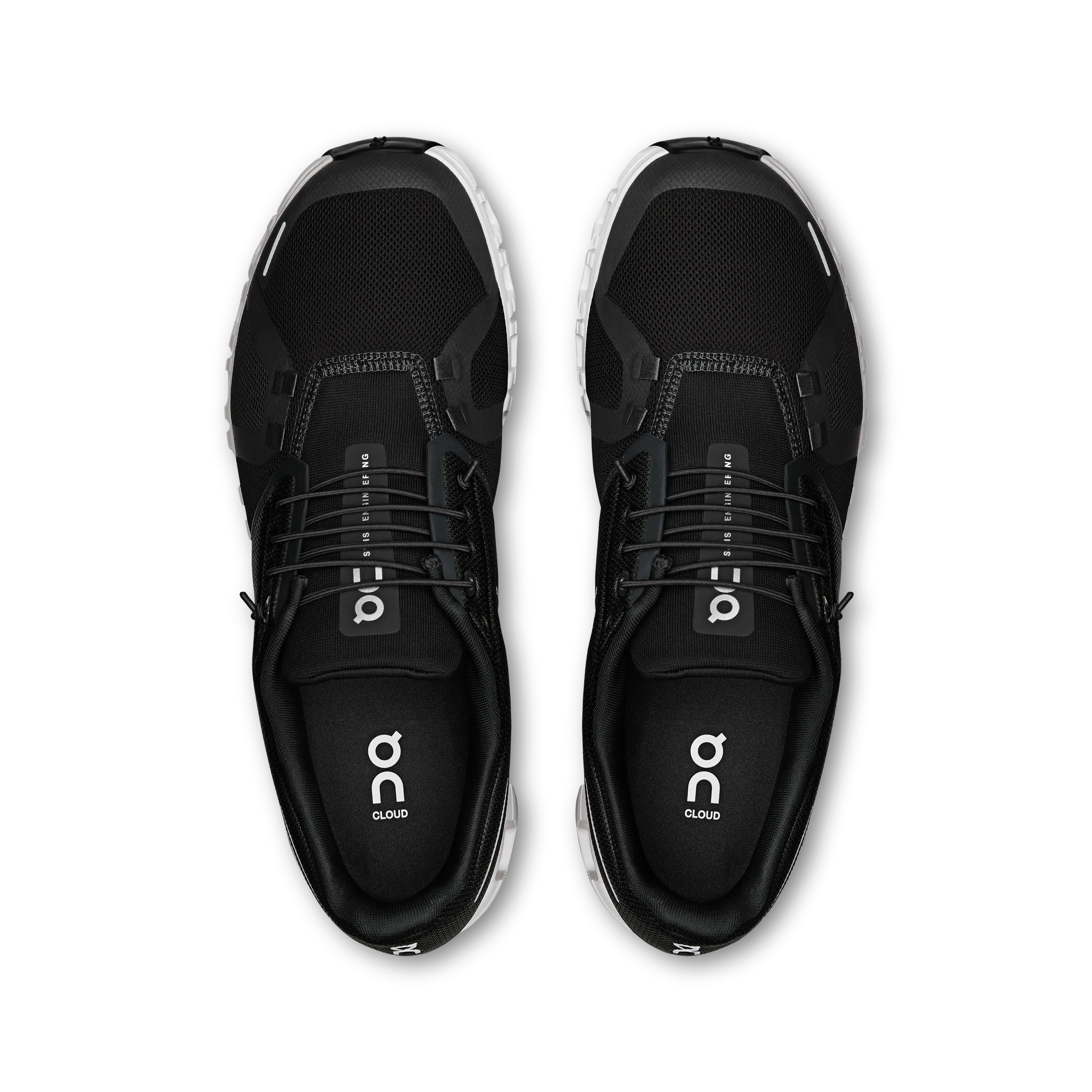 On Running Men's Cloud 6 Shoes - Black / White