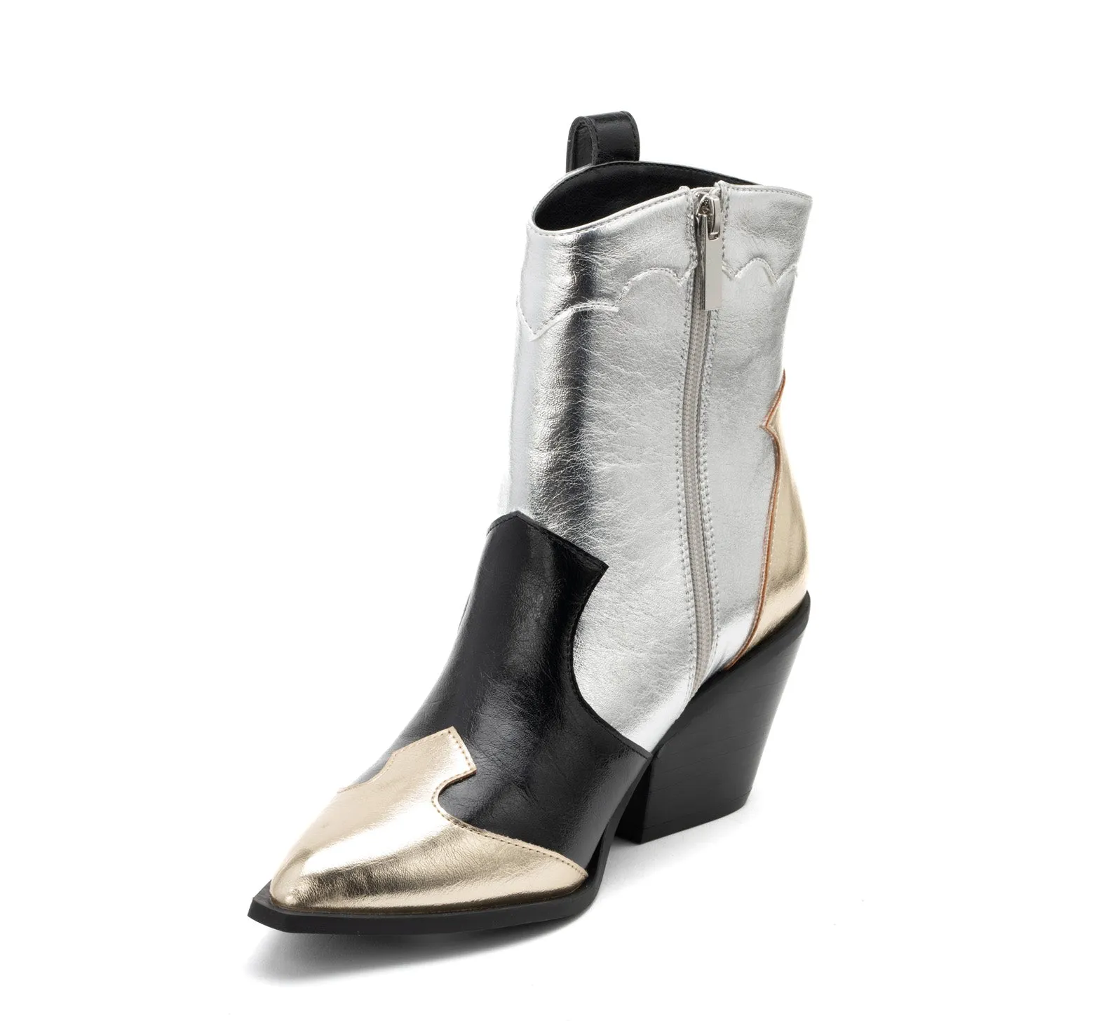 One Chance Short Boot | Mixed Metallic