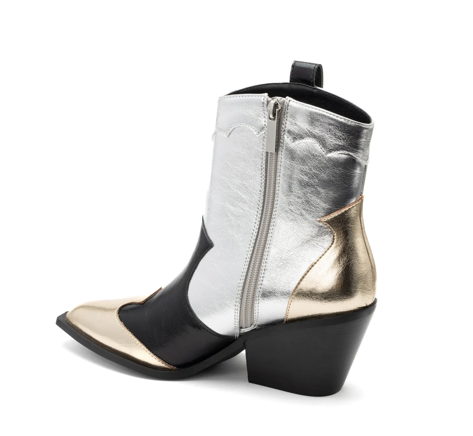 One Chance Short Boot | Mixed Metallic