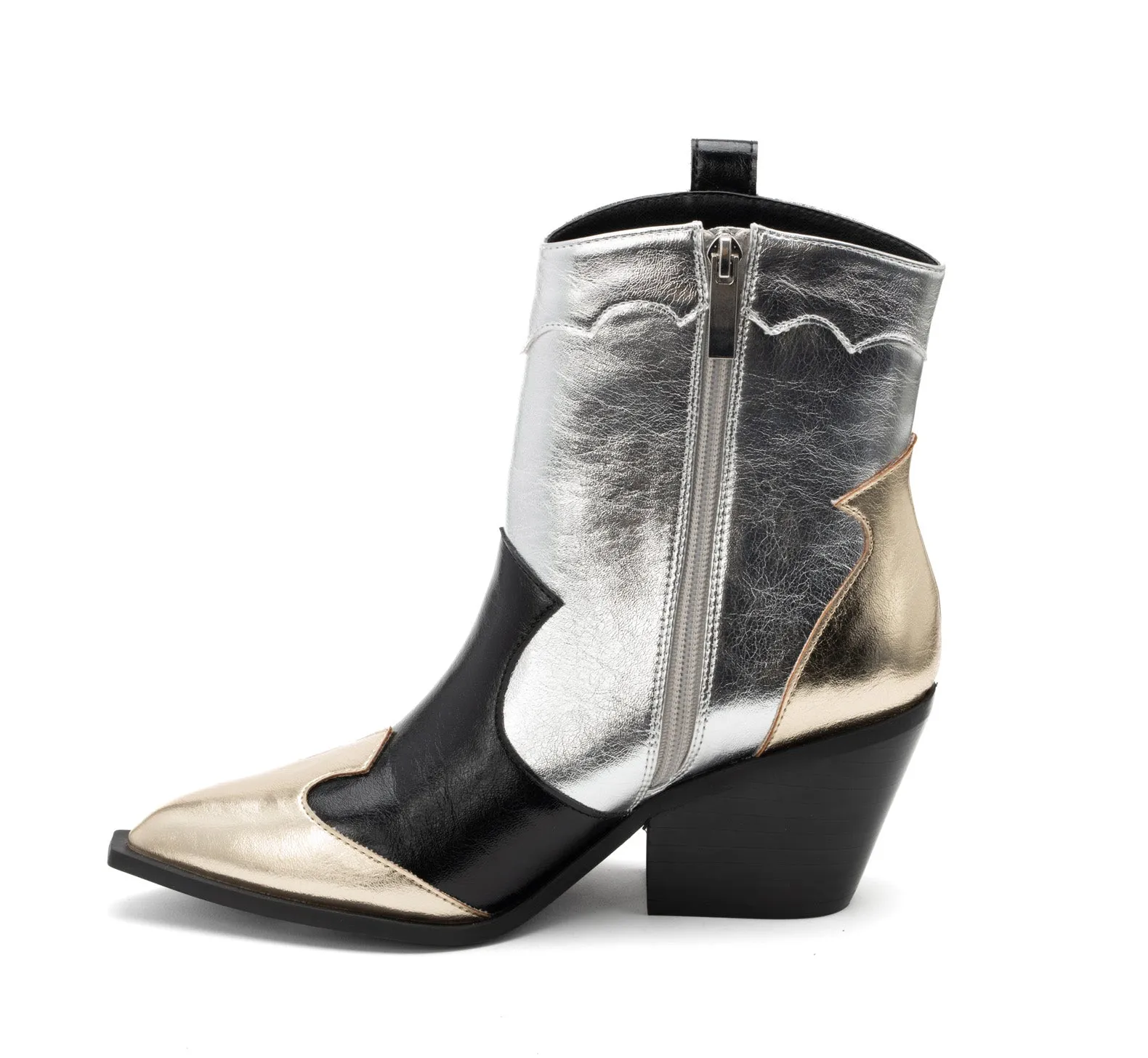 One Chance Short Boot | Mixed Metallic