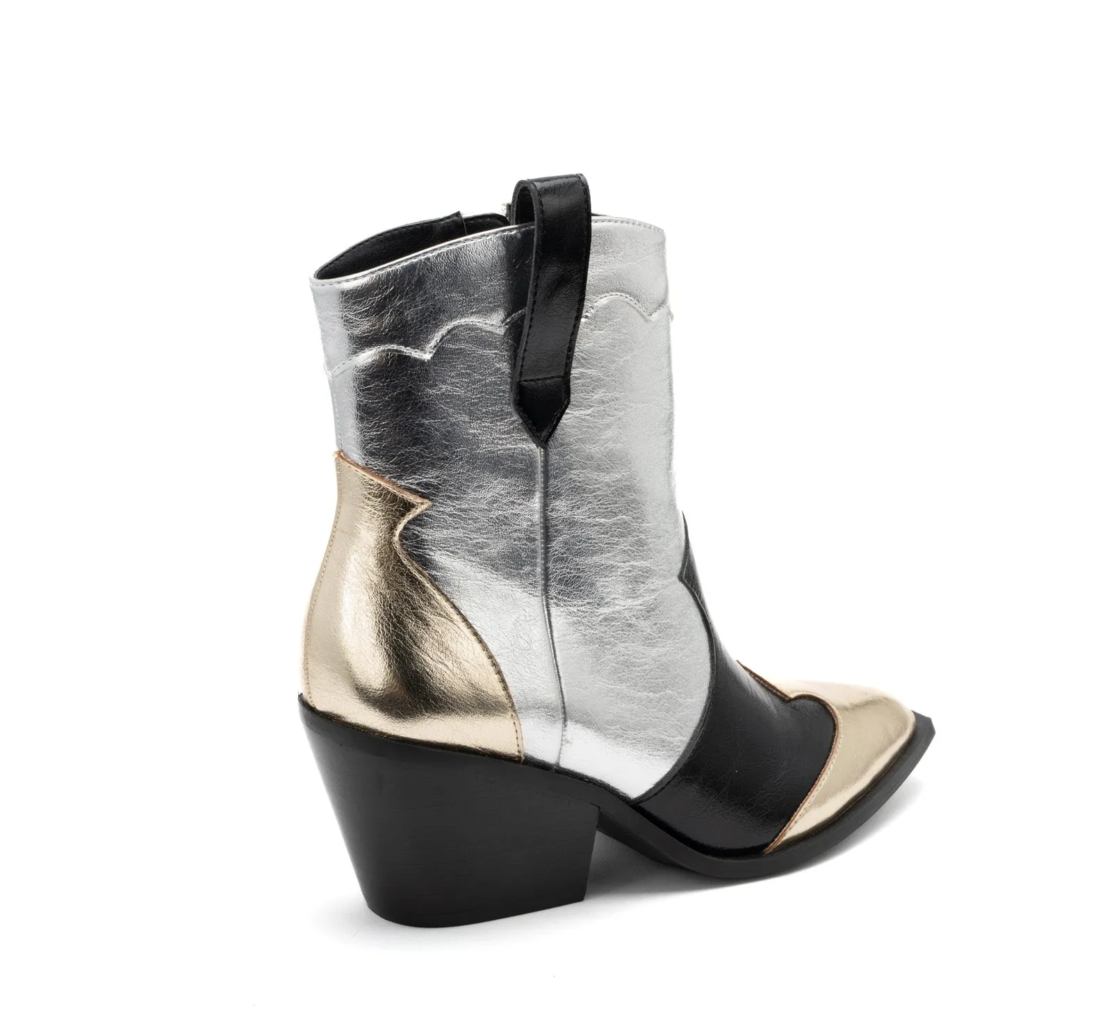 One Chance Short Boot | Mixed Metallic