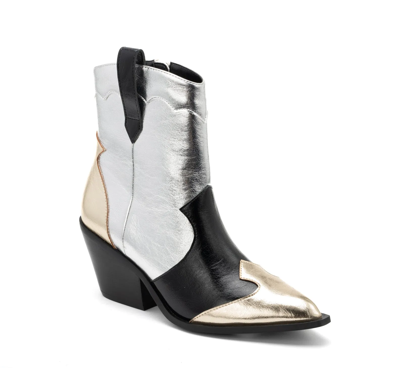 One Chance Short Boot | Mixed Metallic