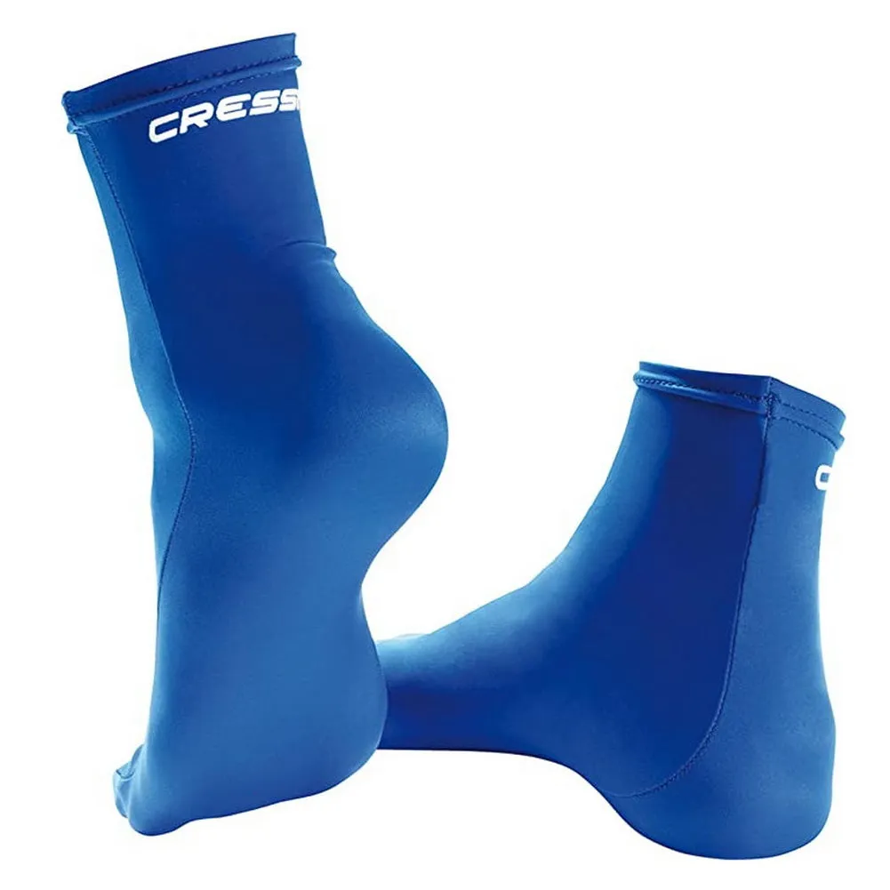 Open Box Cressi Elastic Water Socks - Blue - Small/Medium