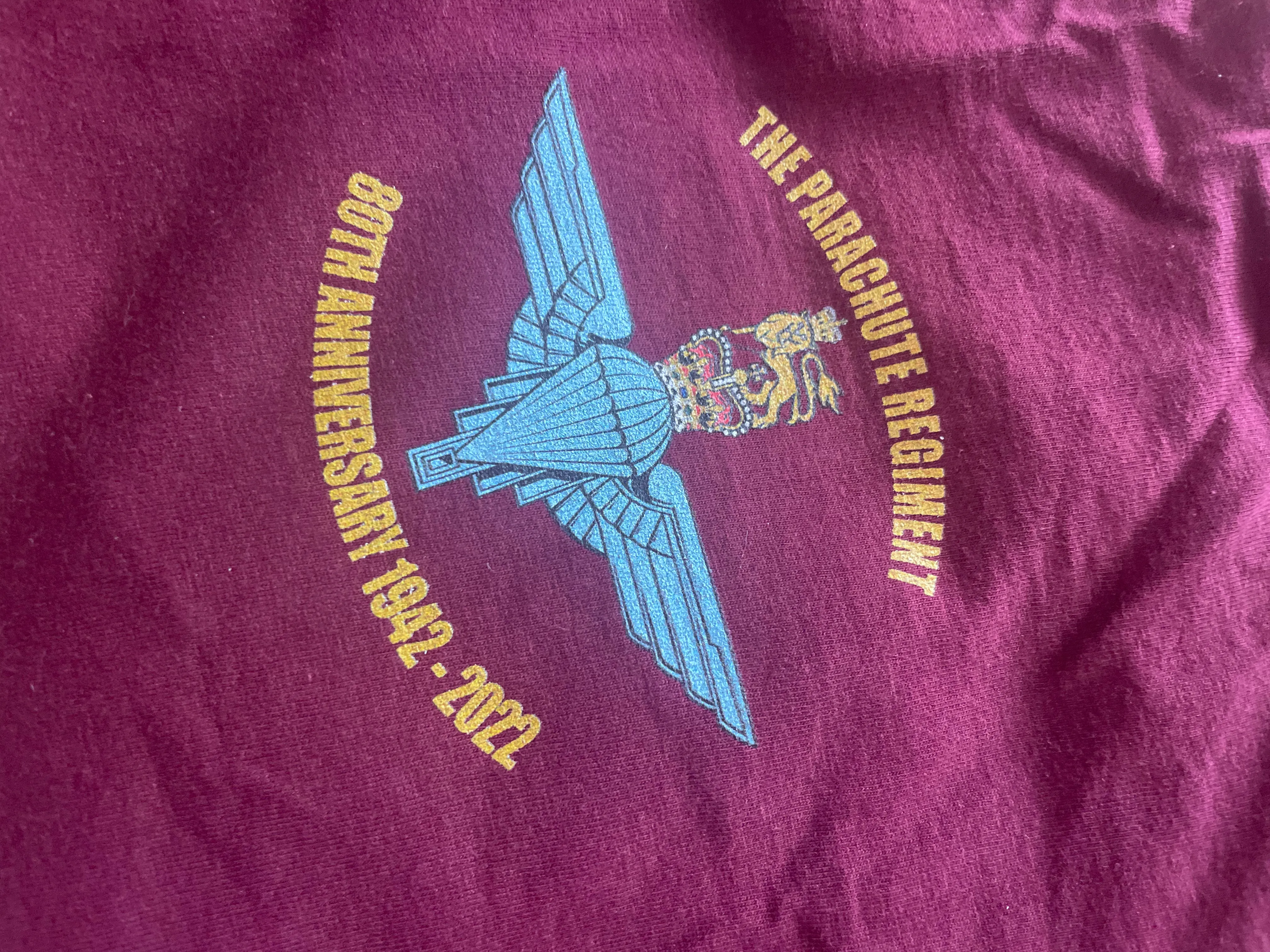 Parachute Regiment 80th anniversary commemorative T-Shirt