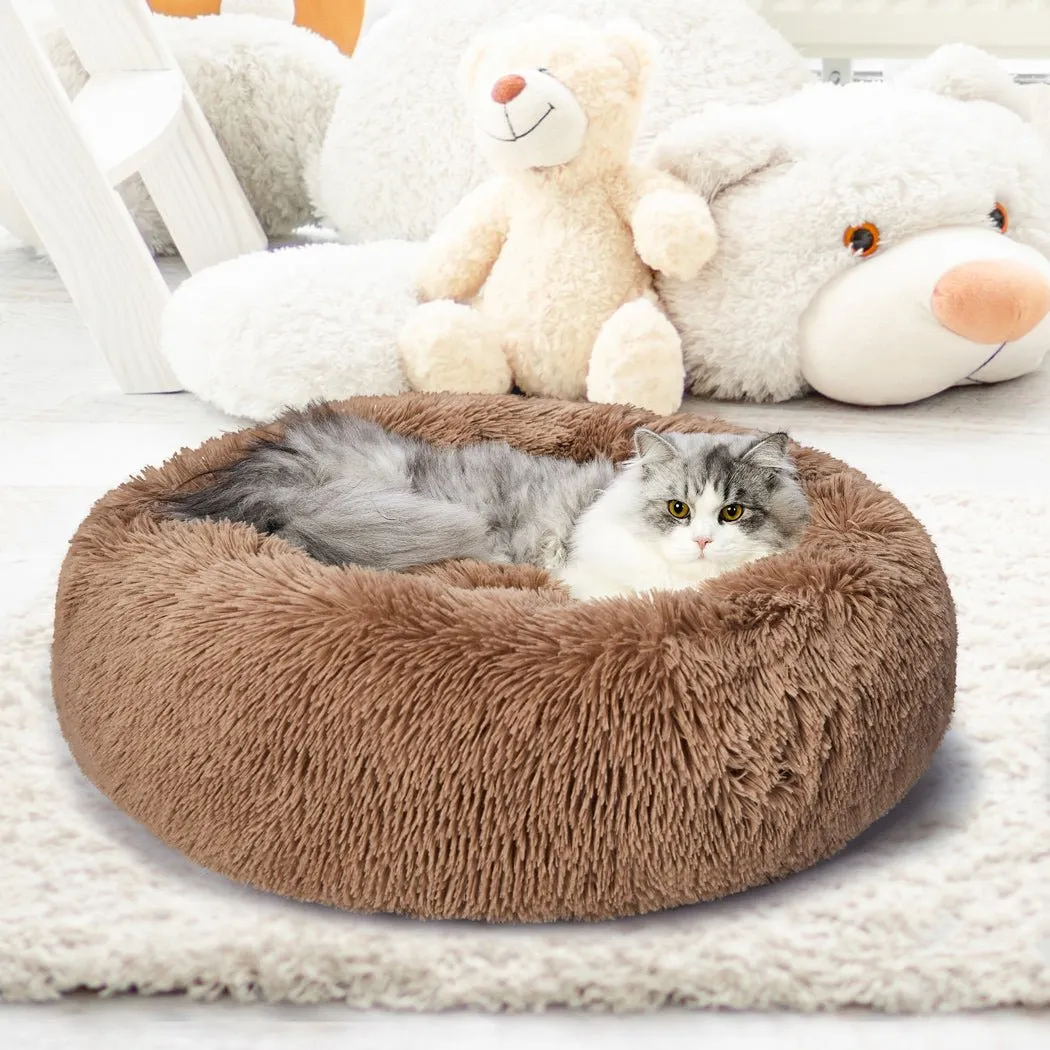 Pet Bed Mattress Dog Beds Bedding Cat Pad Mat Cushion Winter L Brown