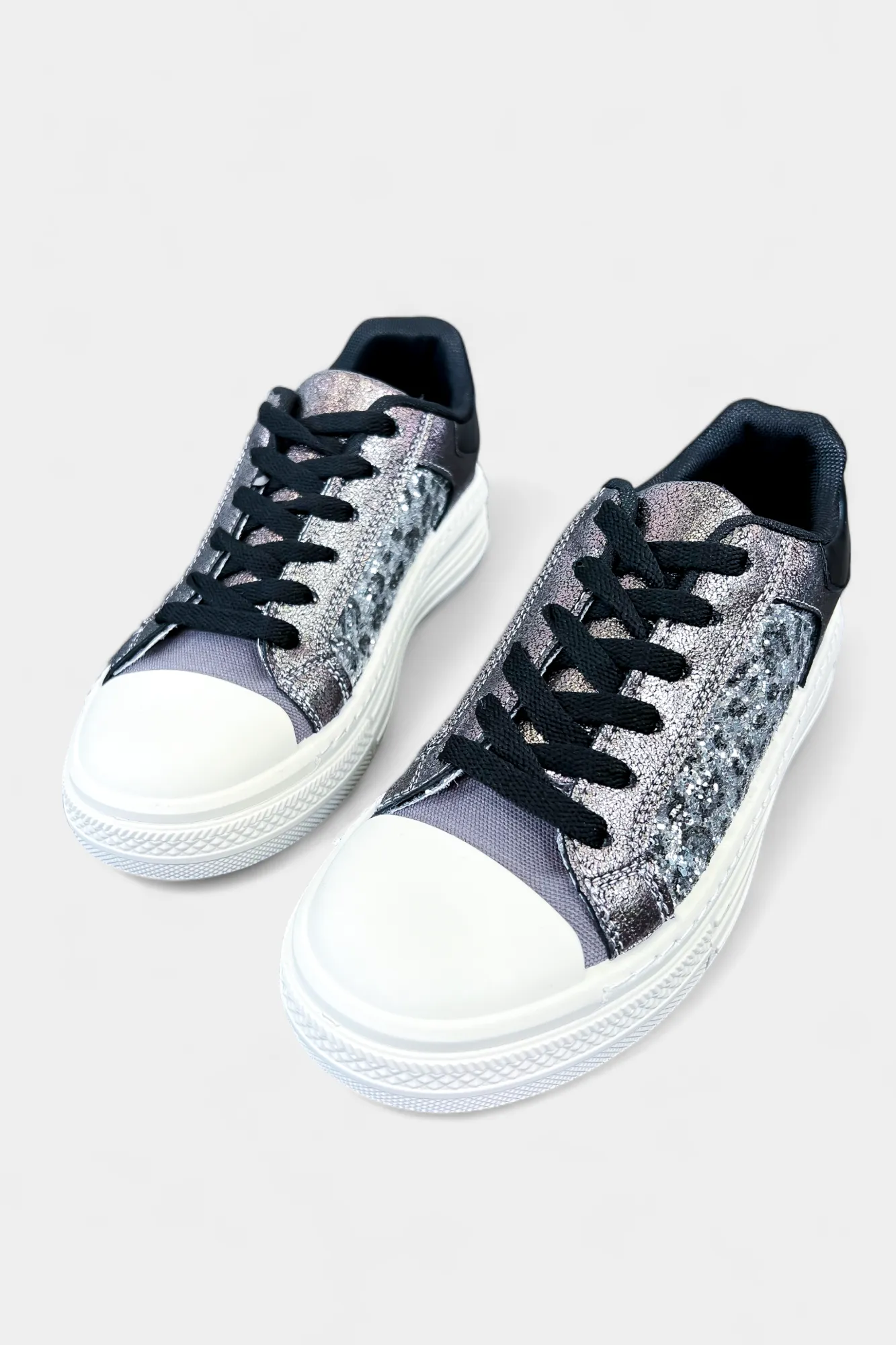 Pewter Leopard Sneakers