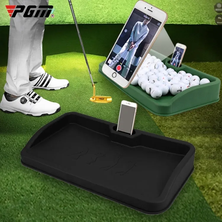 PGM Golf Service Box with Phone Stand, Capacity: about 100 Balls(Color:Black Size:PGM Pattern)