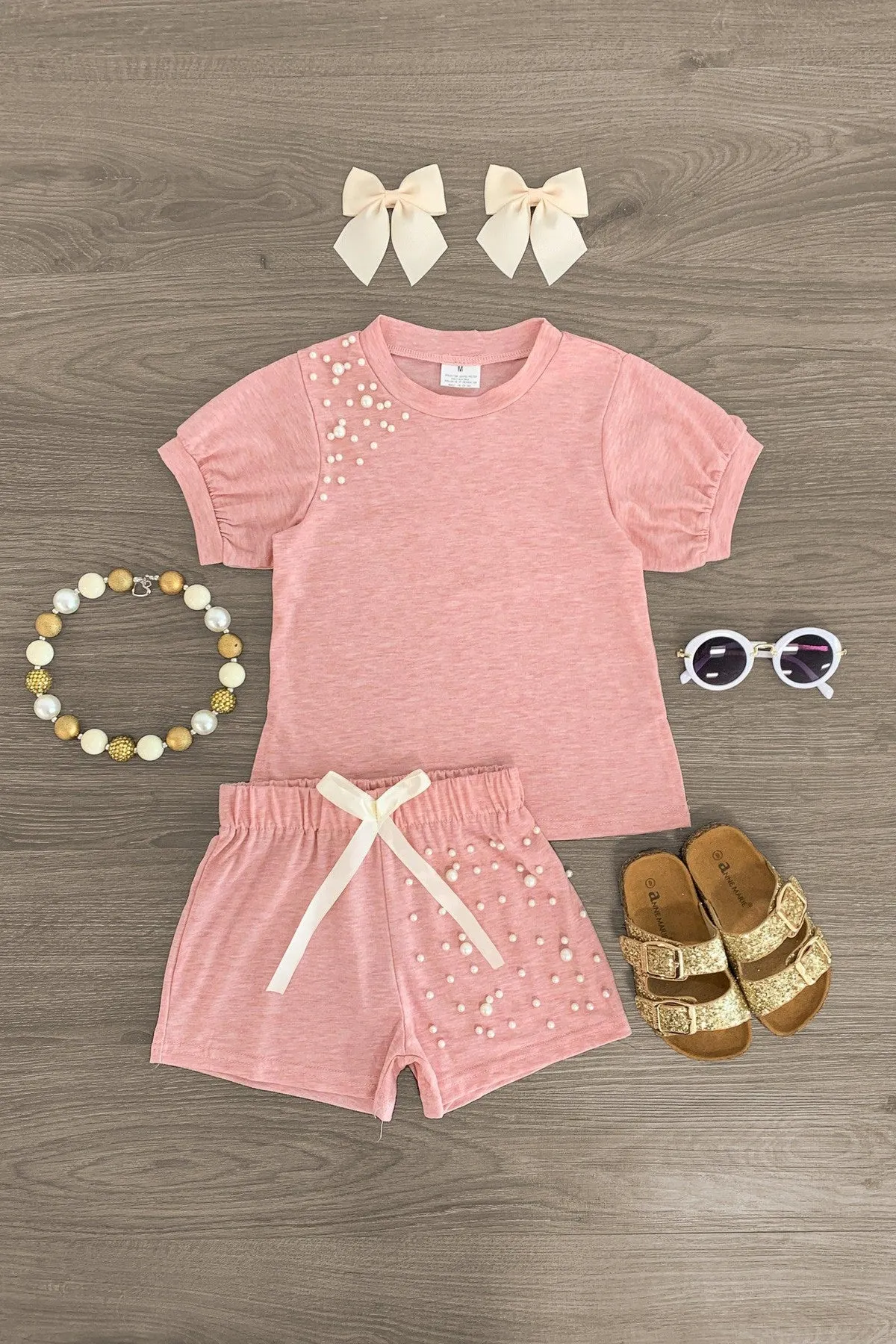 Pink Pearl Short Set