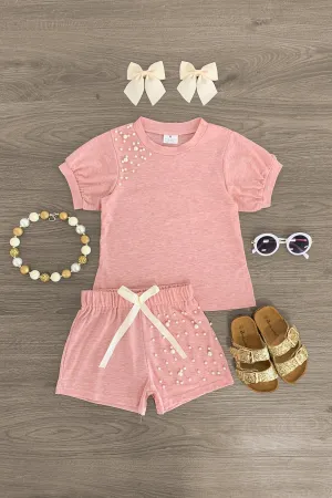 Pink Pearl Short Set