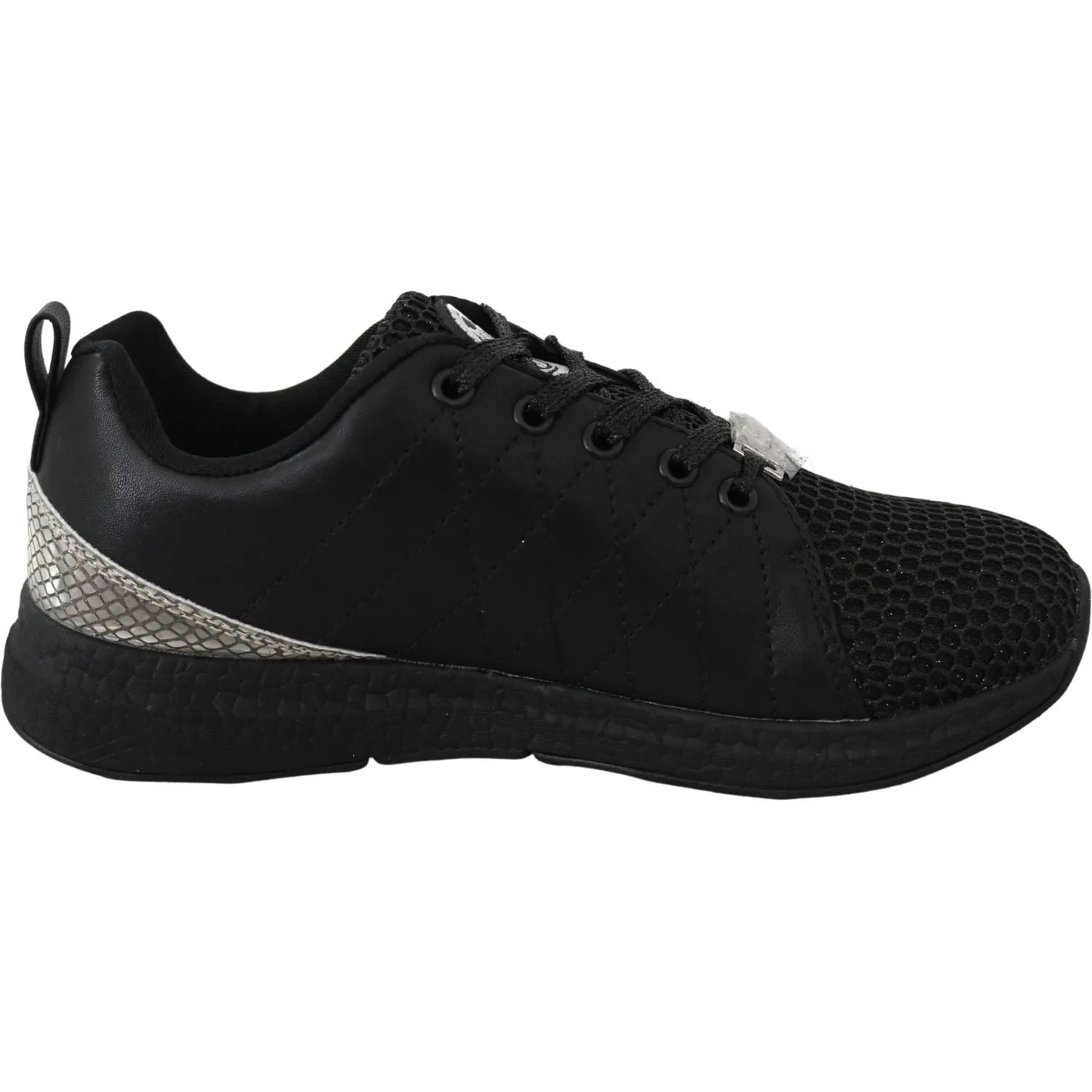 Plein Sport Exquisite Black Runner Gisella Sports Sneakers