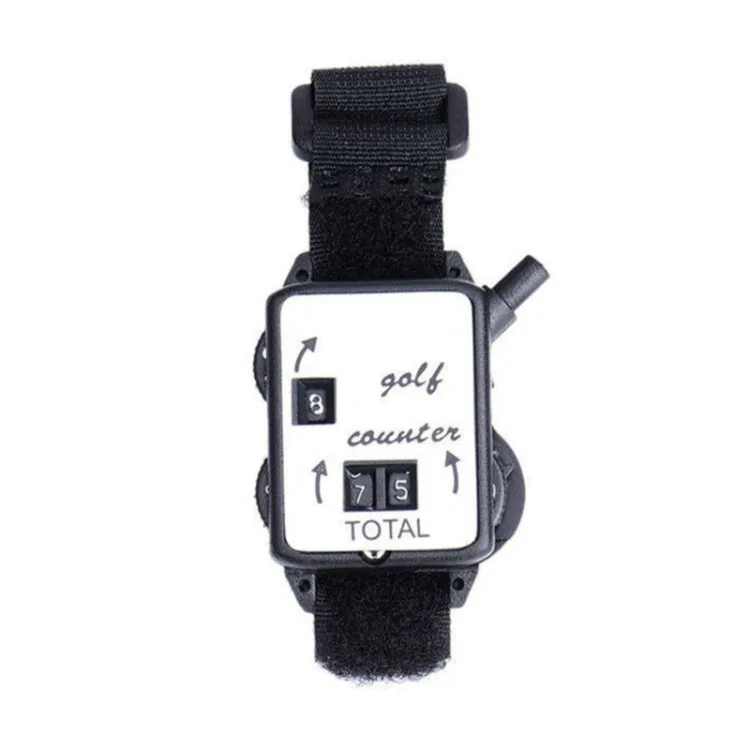 Portable Golf Manual Watch Appearance Counter(Black)