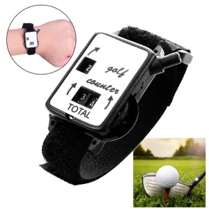 Portable Golf Manual Watch Appearance Counter(Black)