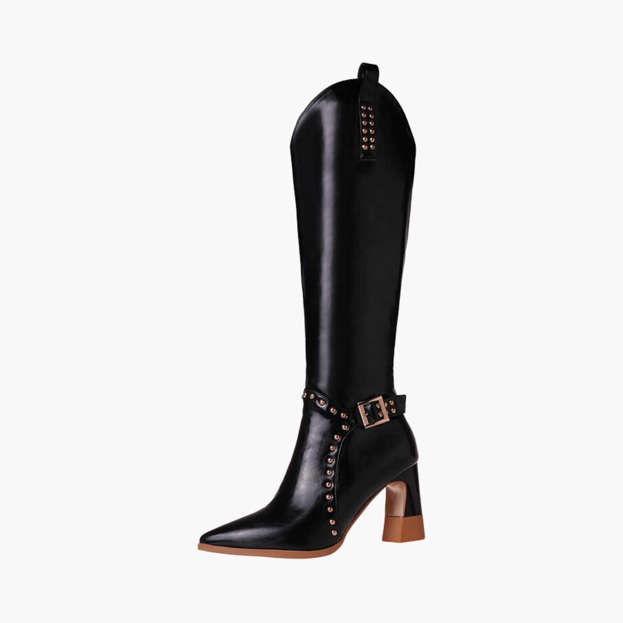 Pre Order:  Pointed Knee-High Waterproof Platform Boots