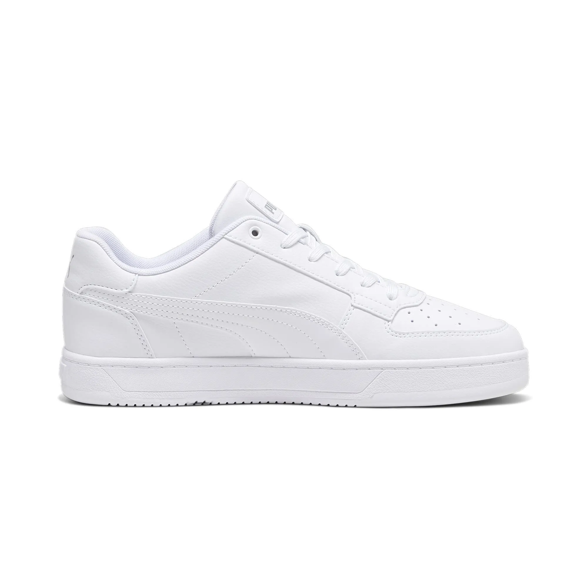 PUMA Mens Caven 2.0 Sneaker, PUMA Mens White-PUMA Mens Silver