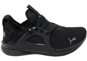 Puma Mens Softride Enzo Evo Comfortable Black Athletic Shoes