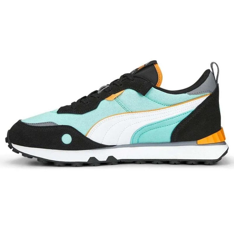 Puma Men's Sportswear Rider FV Shoes - Black / Mint Green / Orange