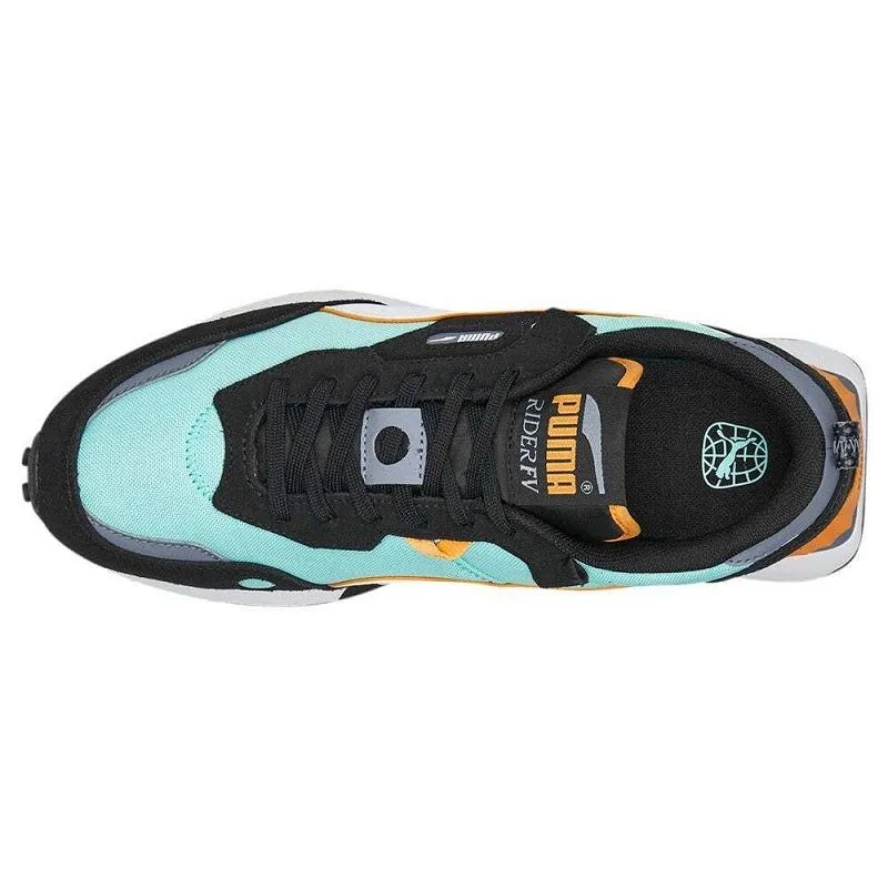 Puma Men's Sportswear Rider FV Shoes - Black / Mint Green / Orange