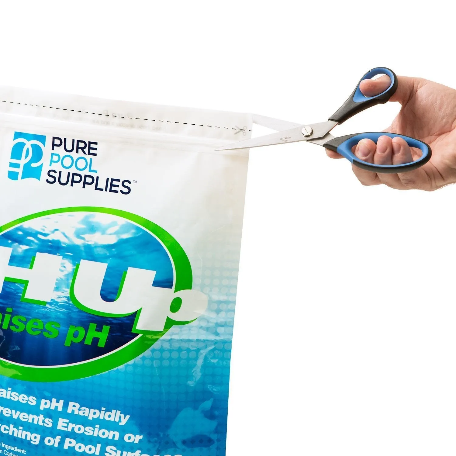 Pure Pool Supplies pH Up 10 Lbs. (pH Increaser pH Plus Soda Ash Sodium Carbonate) Pool Spa Balancer