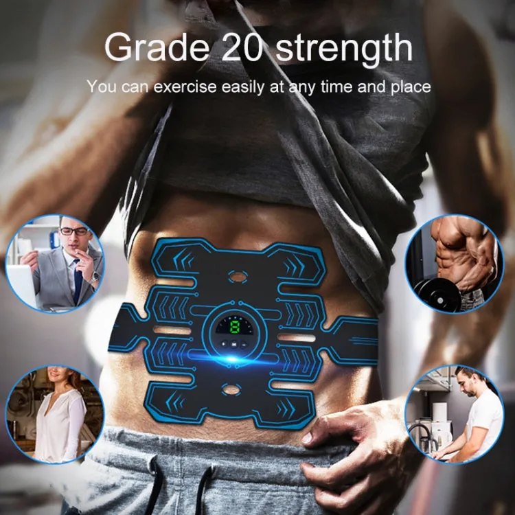 Q88Q USB Charging Abdominal Muscle Sticker Abdominal Muscle Trainer with LED Digital Display, Single Abdominal Muscle Sticker