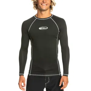 Quiksilver Mens Saturn Protect Long Sleeve UPF 50 Rash Vest - Black