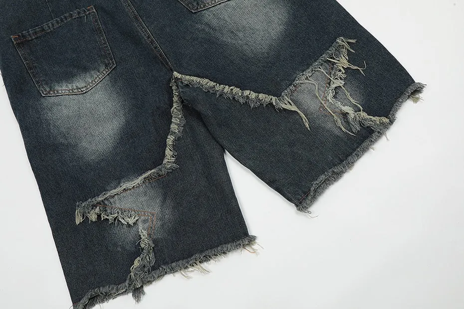 Raw Hem Star Jorts