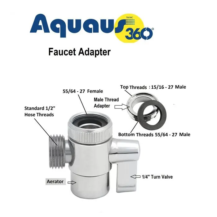 RinseWorks Aquaus 360:: Cloth Diaper Sprayer (faucet hookup)