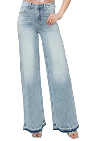 Risen Full Size High Rise Wide Leg Jeans