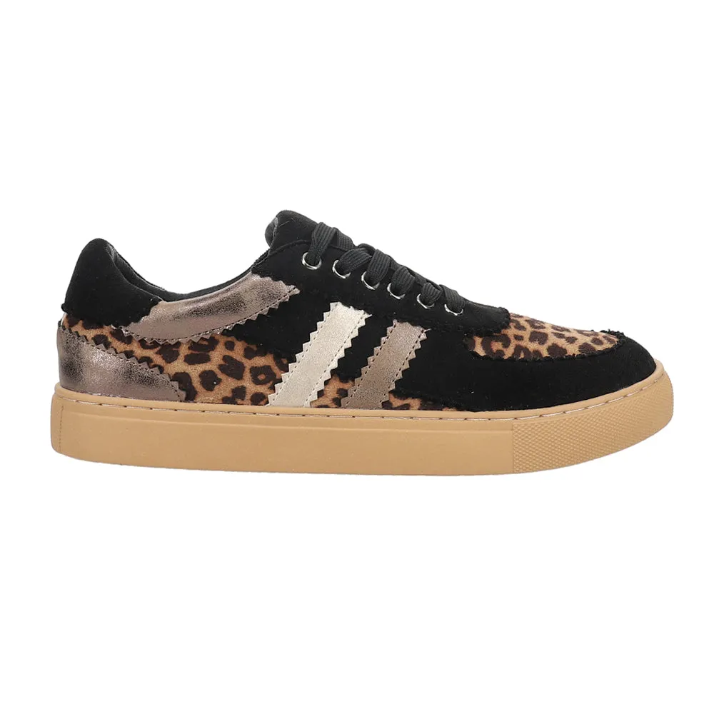 Rizz Leopard Lace Up Sneakers