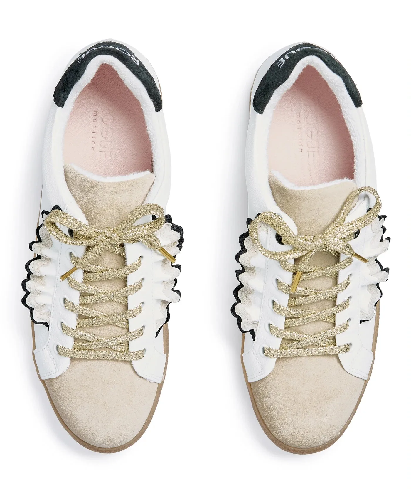 Rogue Matilda Frill Seeker Sneakers in Ecru