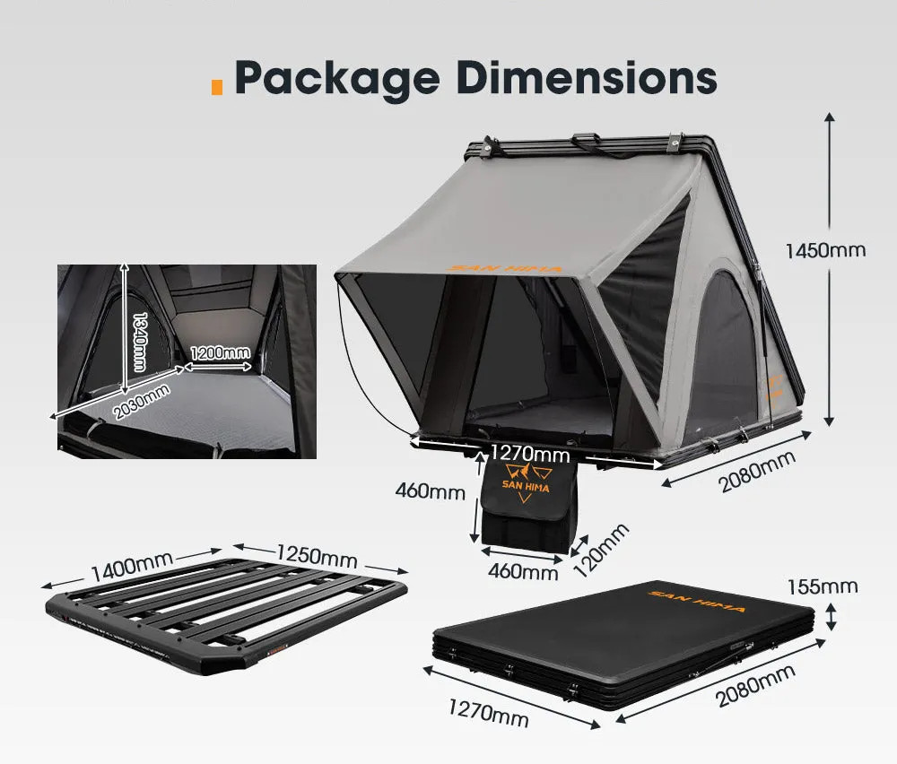 San Hima Kalbarri Roof Top Tent  Roof Rack Platform For Mazda BT-50 2010-Current