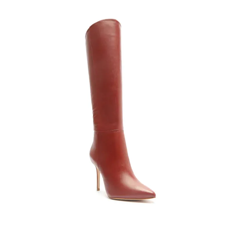 Schutz Mikki Up Boot Red Brown