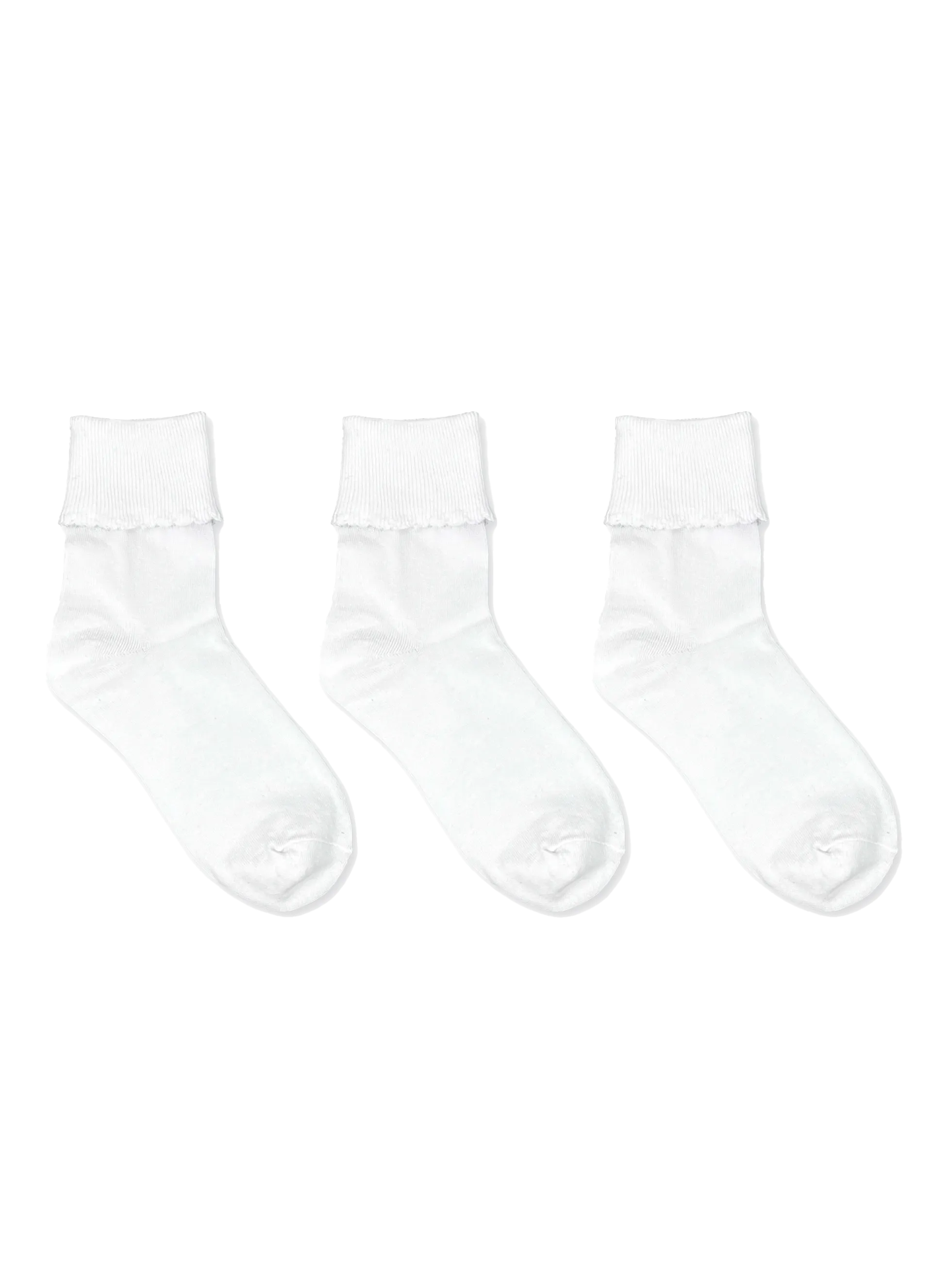 SECRET® Comfort Cotton Turn Cuff - 3 Pairs