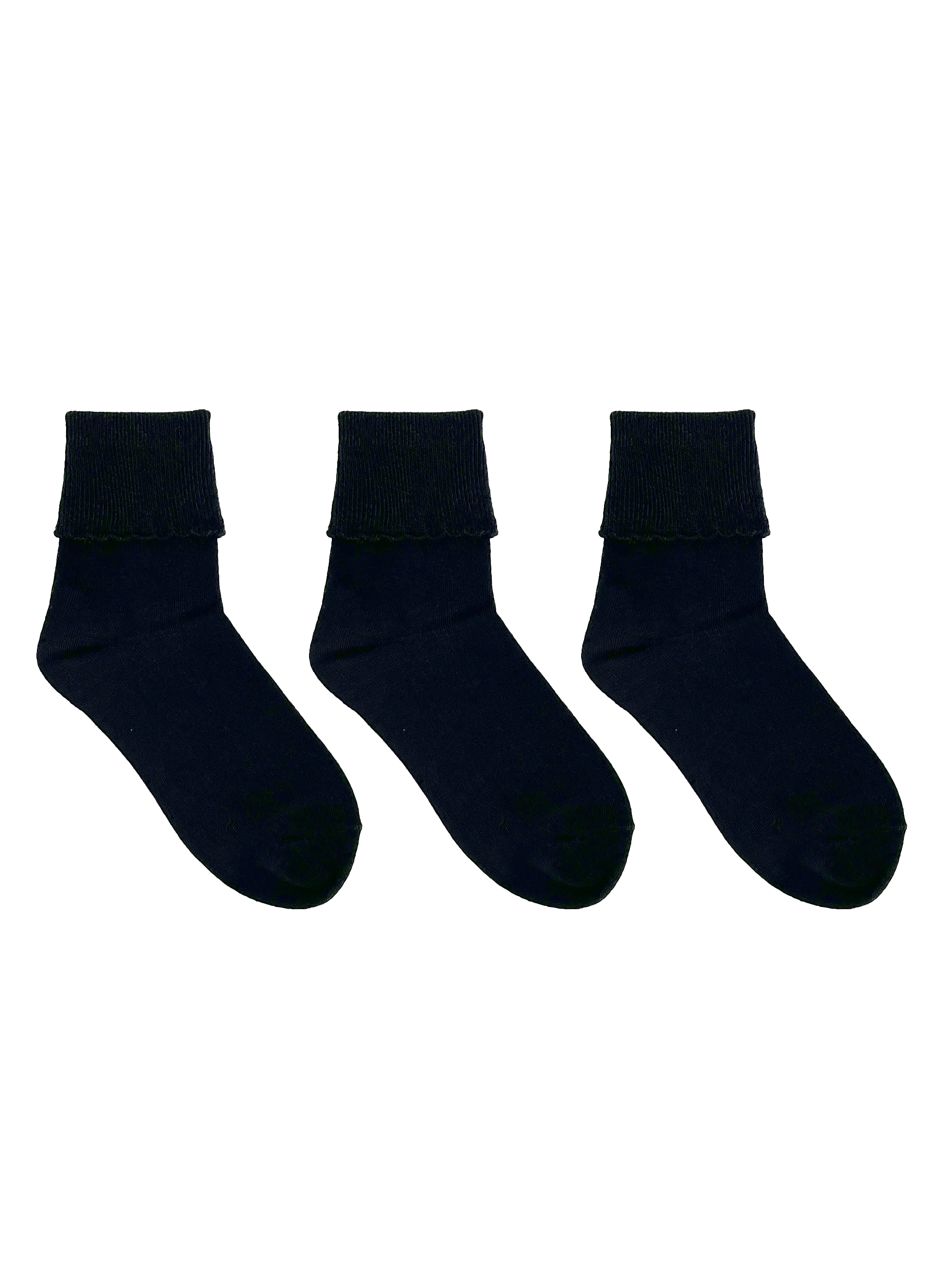 SECRET® Comfort Cotton Turn Cuff - 3 Pairs