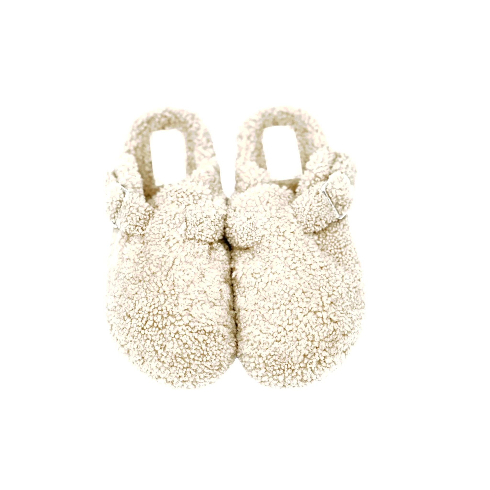 Sherpa Fur Clogs - White