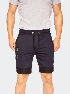 Short 2zippers Navy