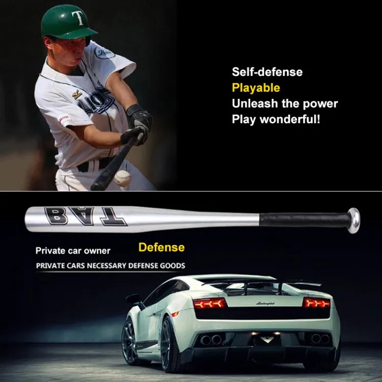 Silver Aluminium Alloy Baseball Bat Batting Softball Bat, Size:32 inch