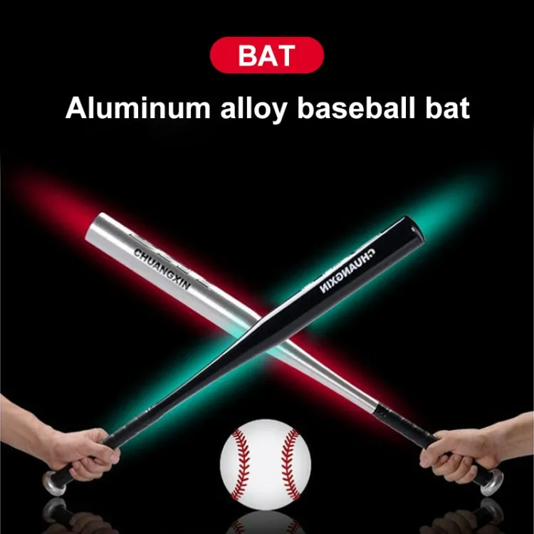 Silver Aluminium Alloy Baseball Bat Batting Softball Bat, Size:32 inch