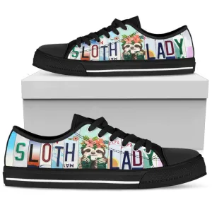 Sloth Lady Low Top Shoes