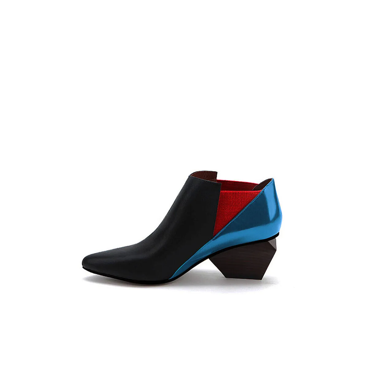 Special Multicolor Low Ankle Boots