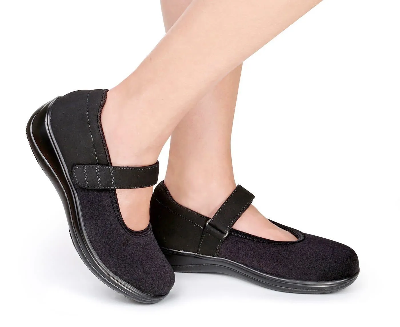 Springfield-Black Women's Mary Jane Stretchable