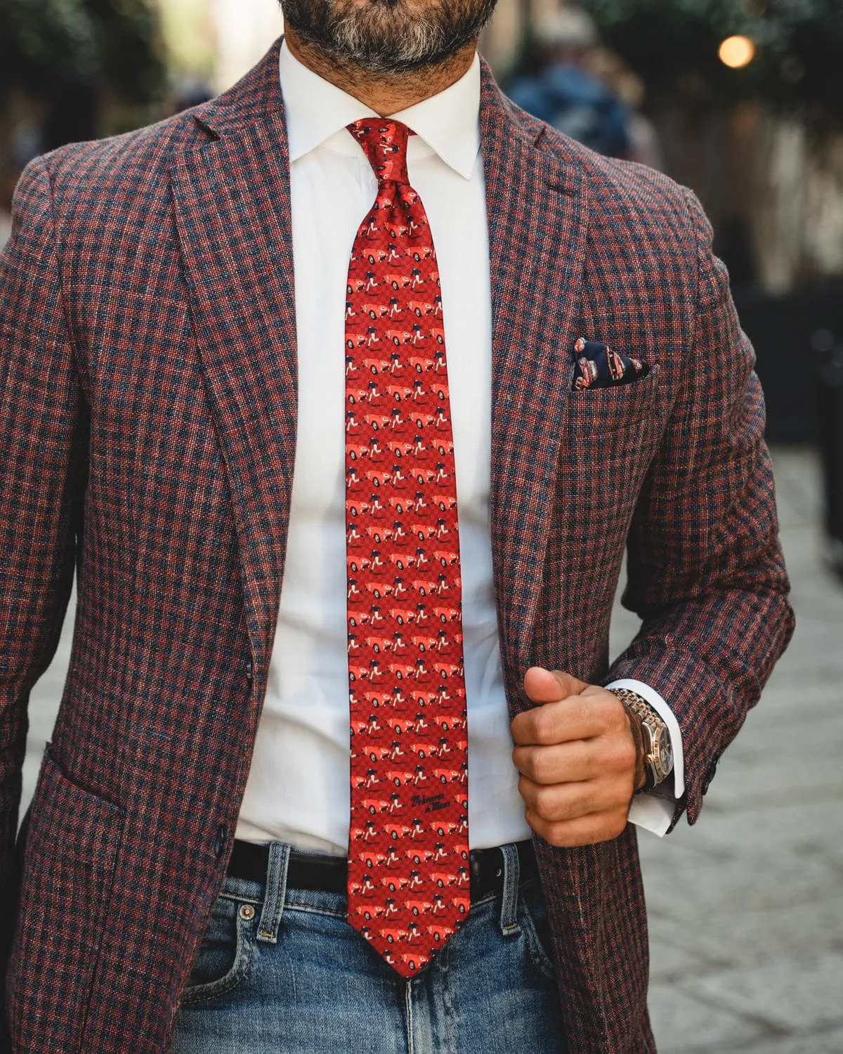 START | 24 Hours of Le Mans - Silk Tie - Red