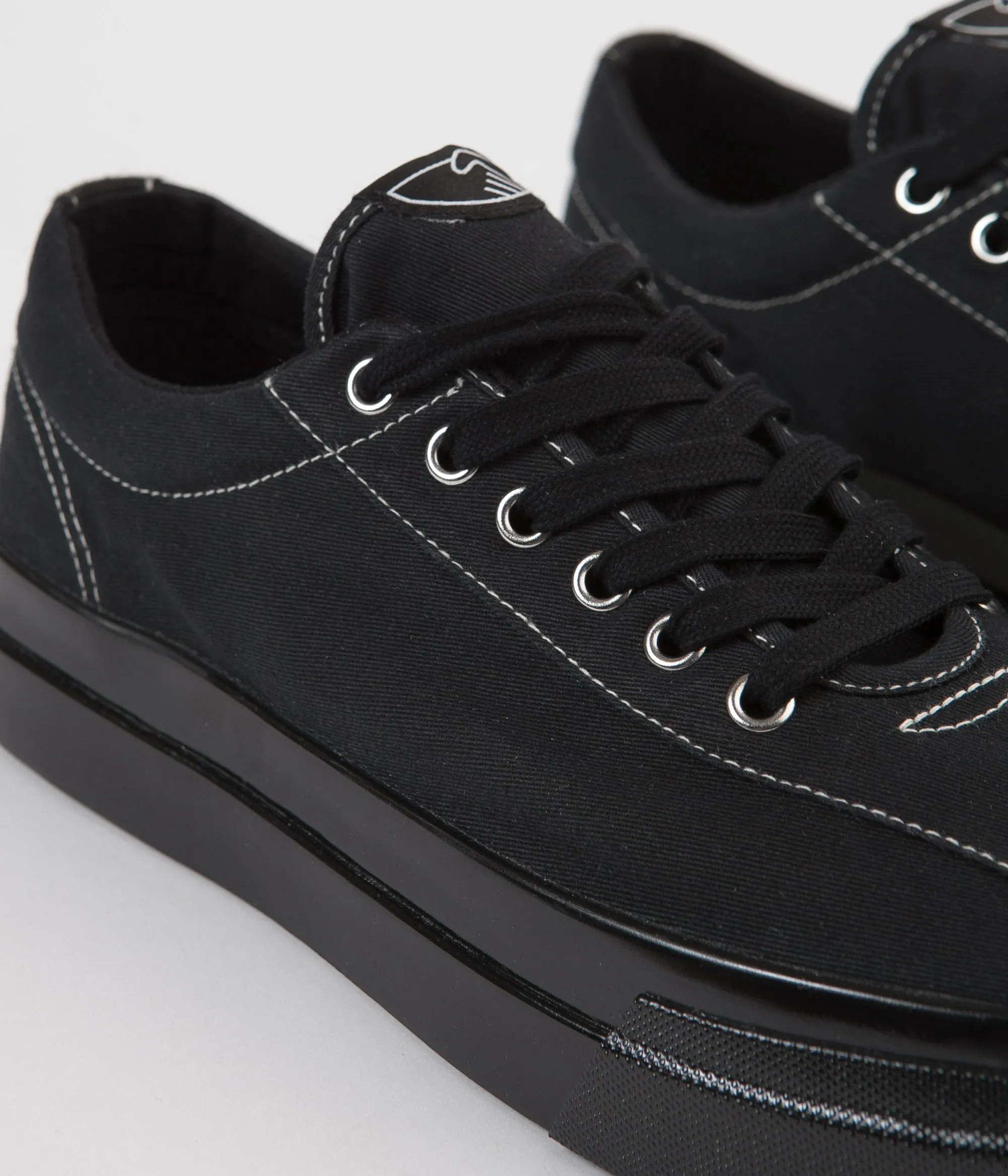 Stepney Workers Club Dellow Canvas Shoes - Black / Black